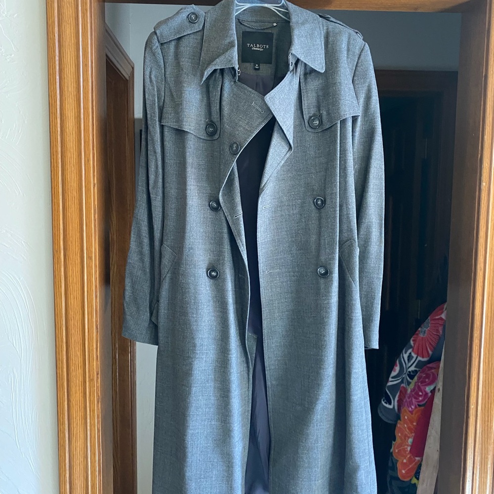 Gray Women's Trench Coat
